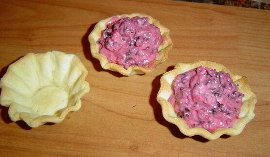 тарталетки малиновое облако