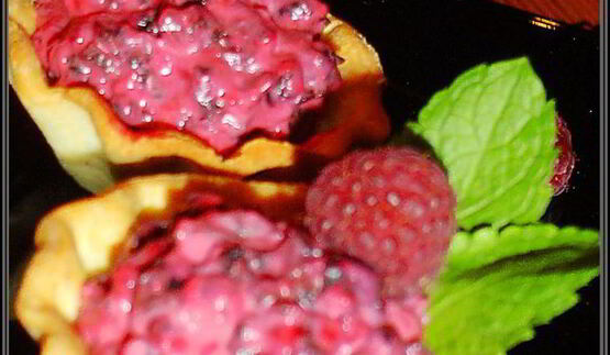 тарталетки малиновое облако