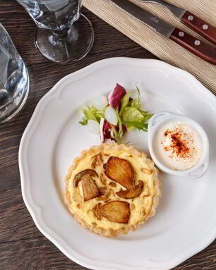 Тарталетки с белыми грибами