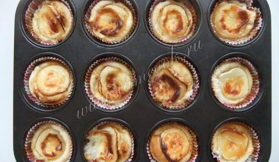 тарталетки с козьим сыром и медом