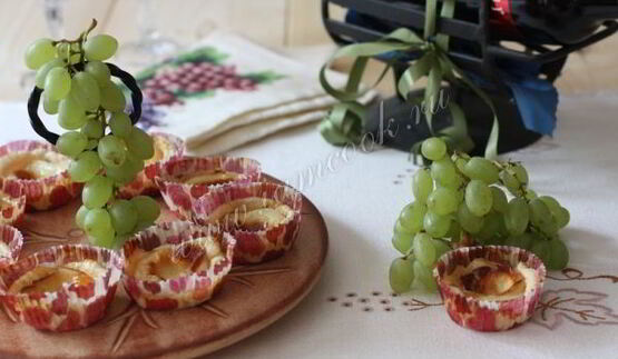 тарталетки с козьим сыром и медом