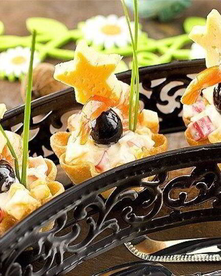 Рецепт тарталеток с крабовым мясом