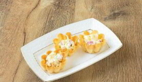 тарталетки с крабовым мясом