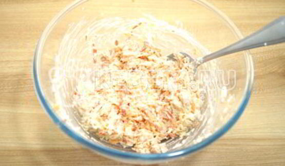 тарталетки с крабовым салатом