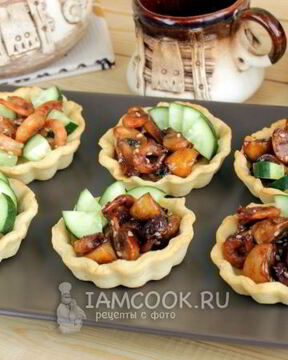 Тарталетки с креветками