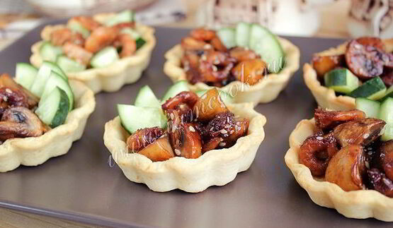 тарталетки с креветками