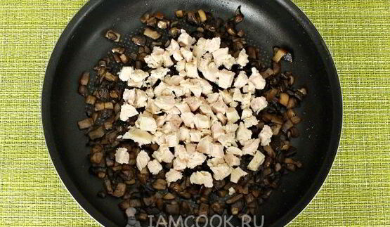 тарталетки с курицей и грибами