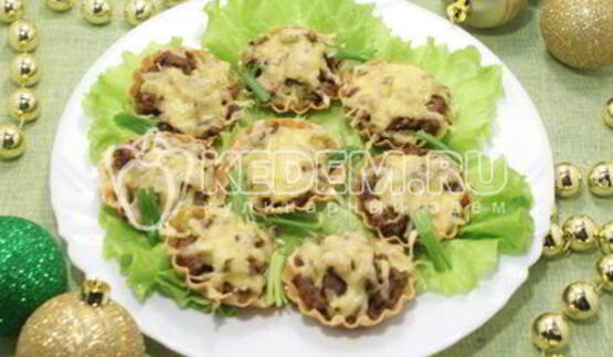 тарталетки с начинкой новогодний сюрприз