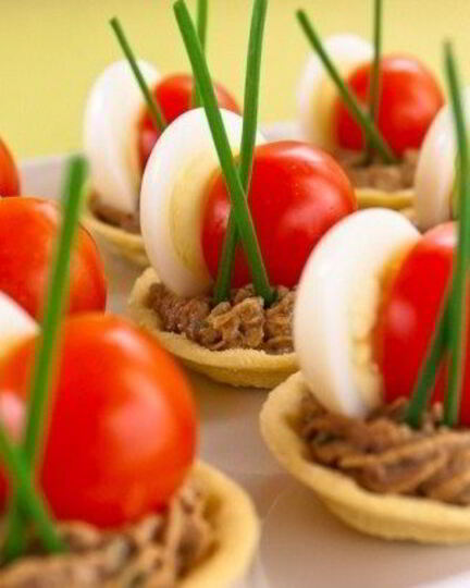 Рецепт тарталеток с печеночныма муссома