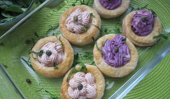 тарталетки с рыбным муссом