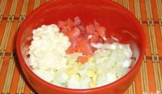 тарталетки с семгой