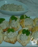 Тарталетки с тунцово-яичным паштетом