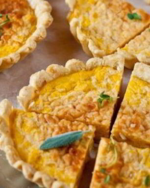 Тарталетки с тыквой и травами