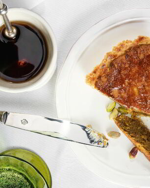 Фисташково-миндальный тарт