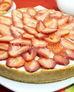 Клубничный тарт без выпечки