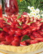 Клубничный тарт с заварным кремом