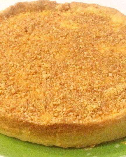 Рецепт лимонного тарта с крем-фрешем и миндалем