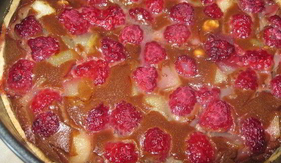 тарт малиново-грушевый перезвон