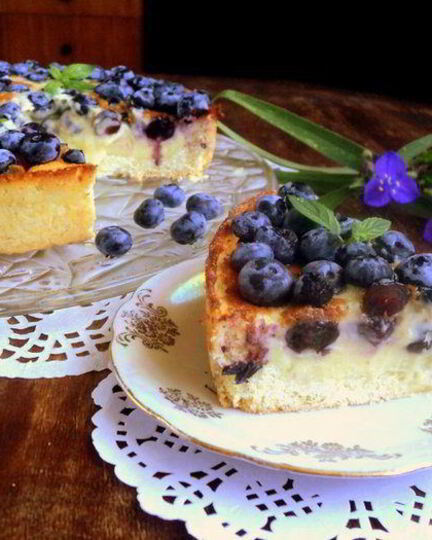 Рецепт тарта с голубикой
