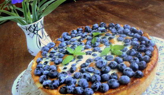 тарт с голубикой