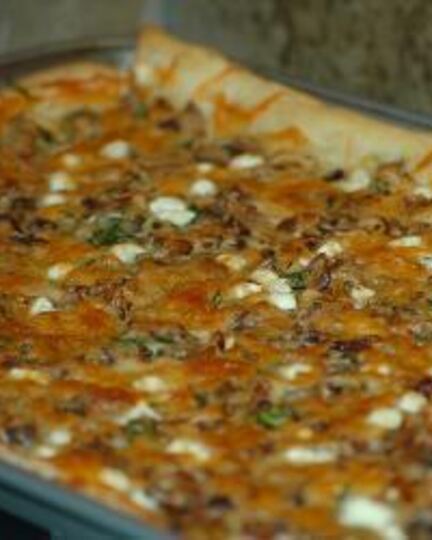 Рецепт тарта с грибами и козьим сыром