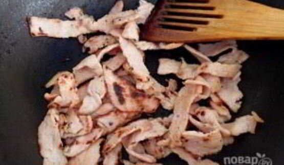 тарт с грибами и ветчиной