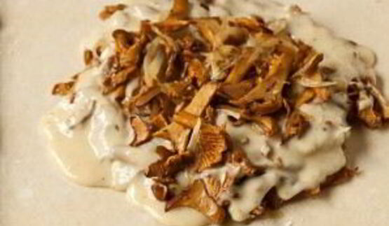 тарт с лисичками