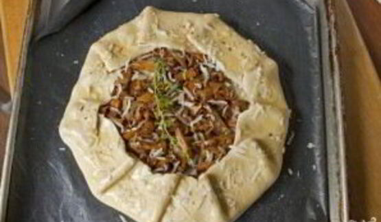 тарт с лисичками