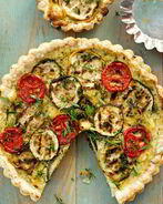 Тарт с цукини и помидорами