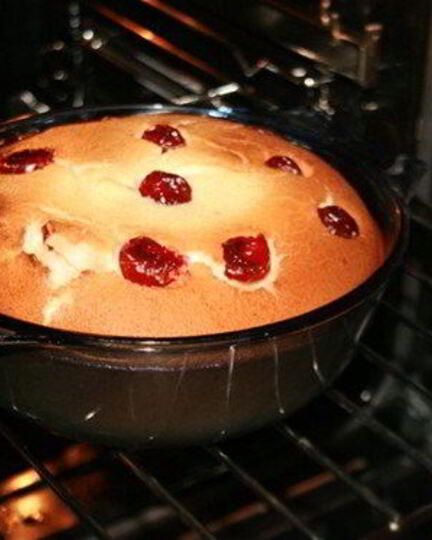 Рецепт тарта с вишней и творогом