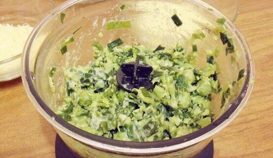 тарт с зеленым горошком