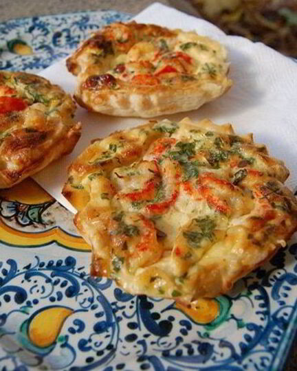Рецепт тартов с раковыми шейками и зеленью