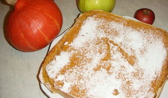 тыквенно-яблочный тарт