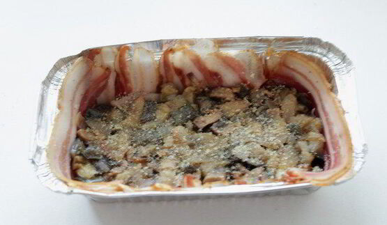 террин с баклажанами и шампиньонами