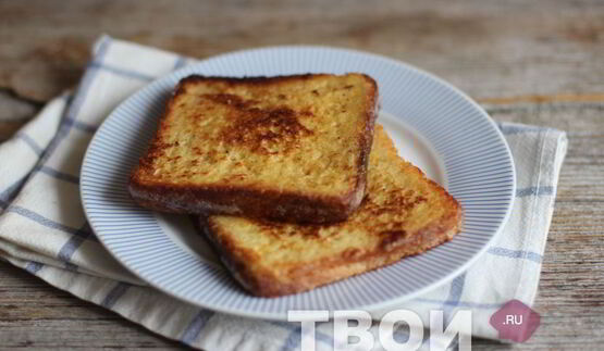 французские тосты с бананом