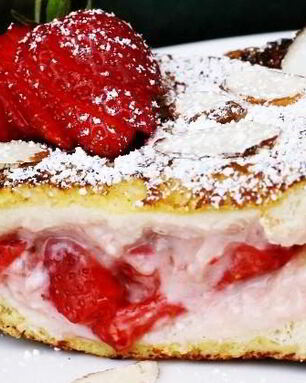 Французские тосты с фруктовой начинкой