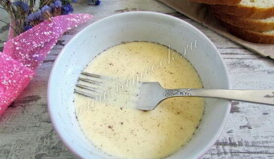 французские тосты в виде сердца