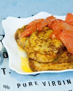 Сладкие тосты с грейпфрутом