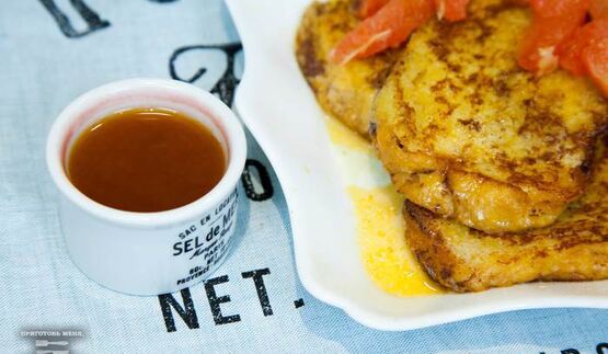 сладкие тосты с грейпфрутом