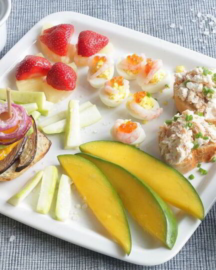 Рецепт тостов с овощами