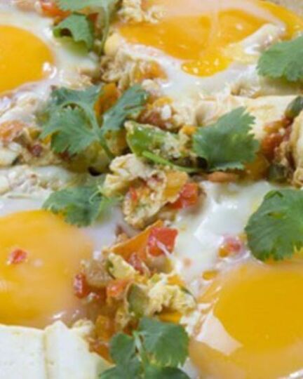 Рецепт шакшуки с брынзой