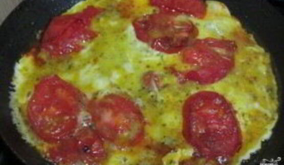 яичница с моцареллой