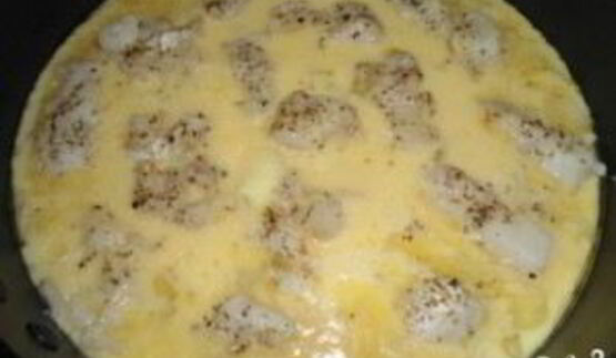 яичница с рыбой