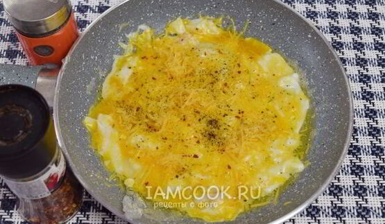яичница с сыром