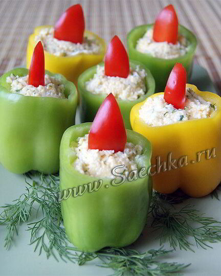 Рецепт закуски иза перец свечей