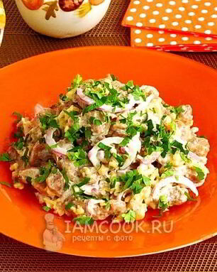 Закуска из свинины и сыра