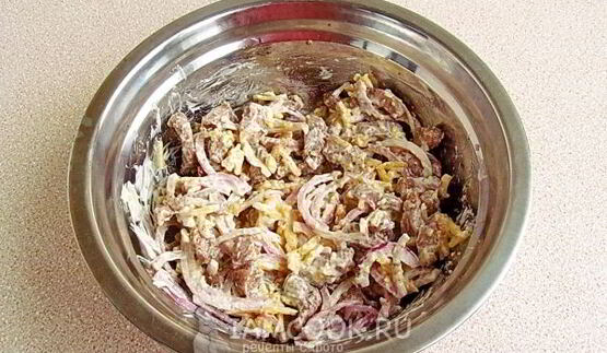 закуска из свинины и сыра