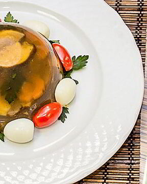 Заливное из грибов