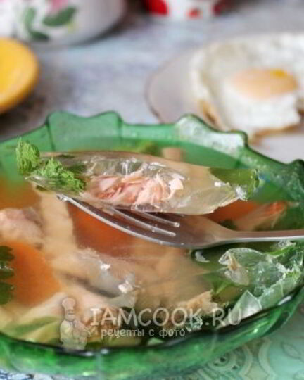 Рецепт заливного из семги