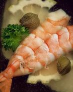 Заливное из судака и креветок